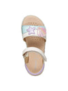 SANDALO RAGAZZA - GEOX BIANCO-ROSA - J658ZB 05402 5