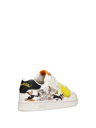 SNEAKERS RAGAZZA - GEOX BIANCO-NERO - J65LSE 054FU 4