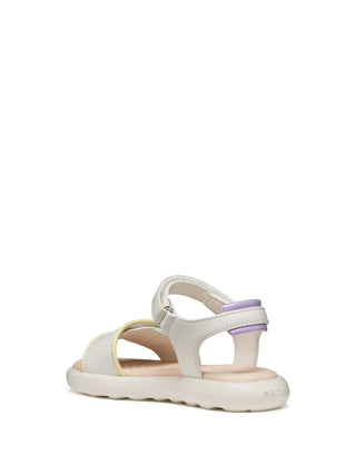 SANDALO RAGAZZA - GEOX BIANCO-MULTI - J65MSC 05402 3