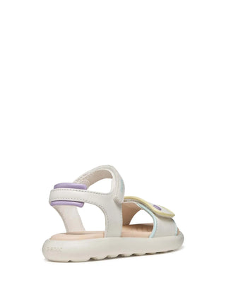 SANDALO RAGAZZA - GEOX BIANCO-MULTI - J65MSC 05402 4