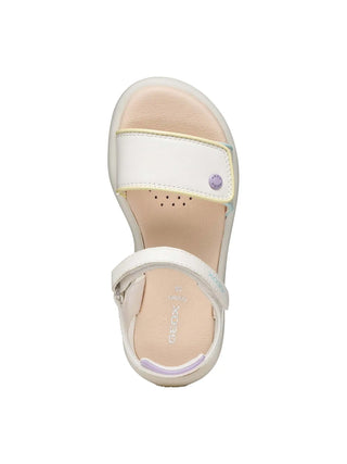 SANDALO RAGAZZA - GEOX BIANCO-MULTI - J65MSC 05402 5