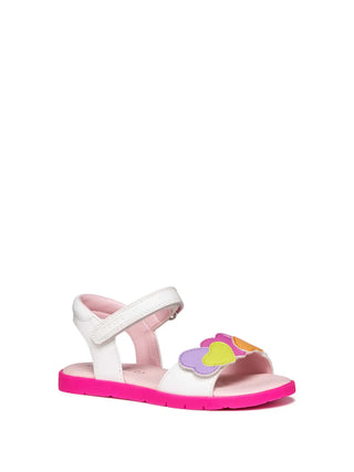 SANDALO RAGAZZA - GEOX BIANCO-MULTI - J65P1D 000BC 2