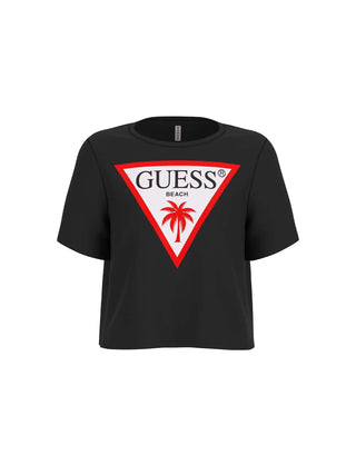 T-SHIRT DONNA - GUESS UNDERWEAR NERO - E02I01 JA914