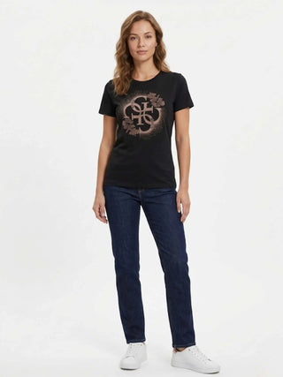T-SHIRT DONNA - GUESS UNDERWEAR NERO - E6GI01 K68D2 2