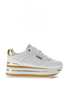 SNEAKERS DONNA - GUESS BIANCO-PLATINO - FLJHN4 ELE12 1