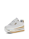 SNEAKERS DONNA - GUESS BIANCO-PLATINO - FLJHN4 ELE12 2