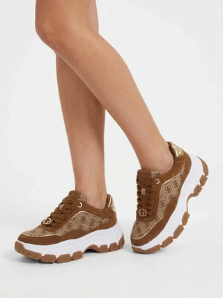 DAMEN-SNEAKER - GUESS BEIGE-BRAUN - FLPBT3 FAL12 7