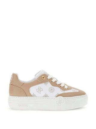 DAMEN-SNEAKER - GUESS WEISS-BEIGE - FLPSW3 FAL12