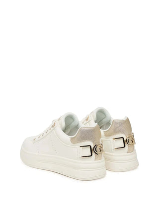DAMEN-SNEAKER - GUESS WEISS-GOLD - FLPWES ELE12 3