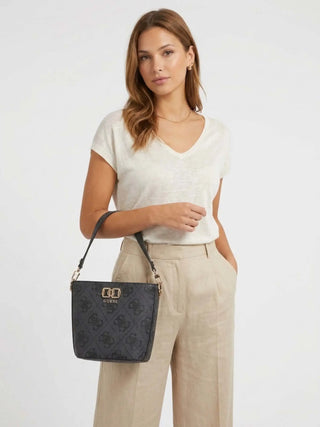 Damen-Hobo-Bag – Guess Anthrazit – HWOS99 01010 4