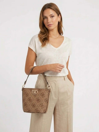 DAMEN-HOBO-TASCHE - GUESS BRAUN - HWOS99 01010 4