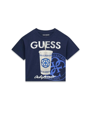 T-SHIRT RAGAZZA - GUESS KIDS BLU - J6GI06 K6YW4 1