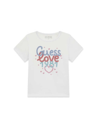 Mädchen-T-Shirt - Guess Kids Weiß - K6RI20 K6YW4