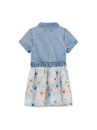 Mädchenkleid - Guess Kids Blau - K6RK16 D4EU0 2