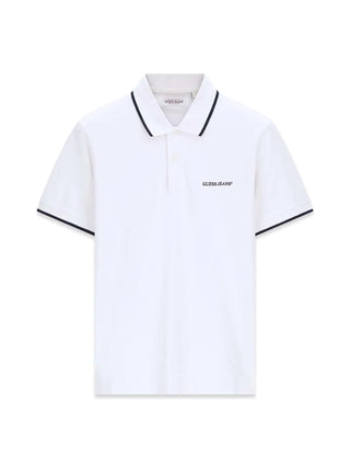 T-SHIRT UOMO - GUESS JEANS BIANCO-BLU - M6RP24 KCJV1