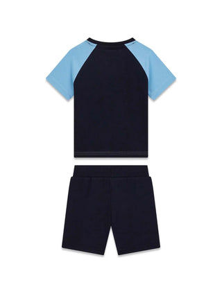 TUTA BAMBINO - GUESS KIDS BLU-BIANCO - N6GG03 K8HM4 2