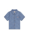 CAMICIA BAMBINO - GUESS KIDS BLU - N6GH05 WN370 1