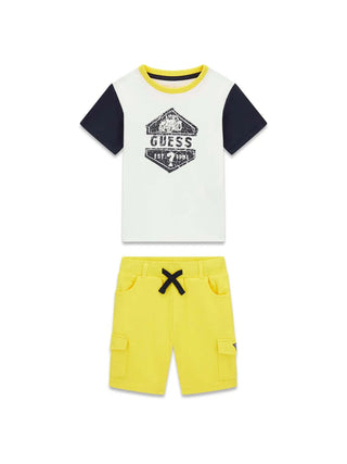 GUESS Kinder-Trainingsanzug, weiß-blau - N6RG05 K8HM4 1