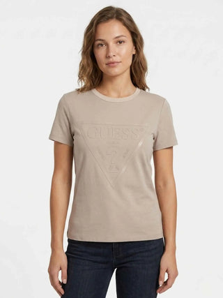 DAMEN-T-SHIRT - GUESS ATHLEISURE BEIGE - V2YI07 K8HM0 3