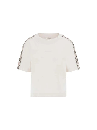 DAMEN-T-SHIRT - GUESS ATHLEISURE OFF WHITE - V3RI08 I3Z14