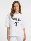 DAMEN-T-SHIRT - GUESS ATHLEISURE WEISS - V4YI06 I3Z14 3