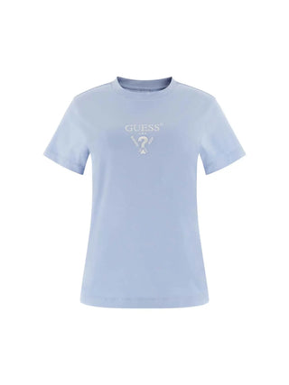 DAMEN-T-SHIRT - GUESS ATHLEISURE BLAU - V4YI21 KCDH1