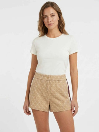 SHORT DONNA - GUESS ATHLEISURE BEIGE - V6GD02 K2959 2