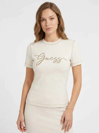 T-SHIRT DONNA - GUESS ATHLEISURE TORTORA - V6GI01 K2962 3