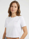 T-SHIRT DONNA - GUESS ATHLEISURE BIANCO - V6GI17 K2984 3