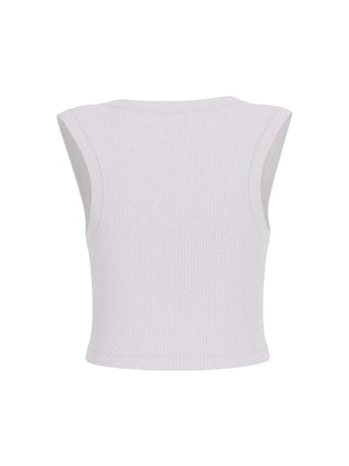 TOP DONNA - GUESS ATHLEISURE BIANCO - V6GP07 K2987 2