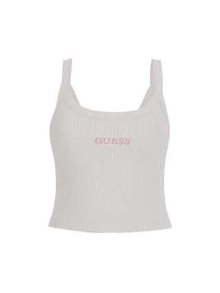 TOP DONNA - GUESS ATHLEISURE BIANCO - V6GP16 K3180 1