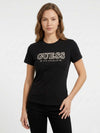 DAMEN-T-SHIRT - GUESS ATHLEISURE SCHWARZ - V6RI10 I3Z14 3