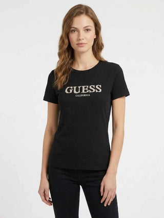 DAMEN-T-SHIRT - GUESS ATHLEISURE SCHWARZ - V6RI11 J1314 3