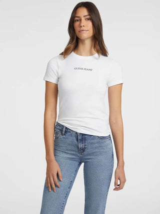 DAMEN-T-SHIRT - GUESS JEANS WEISS - W4YI01 J1314 2