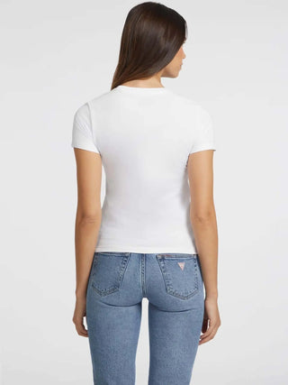 DAMEN-T-SHIRT - GUESS JEANS WEISS - W4YI01 J1314 3