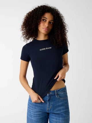DAMEN-T-SHIRT - GUESS JEANS BLAU - W4YI01 J1314 2