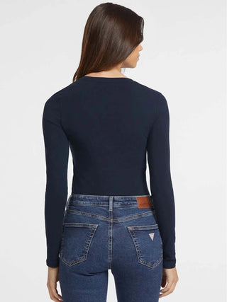 DAMEN-T-SHIRT - GUESS JEANS BLAU - W4YI22 J1314 3