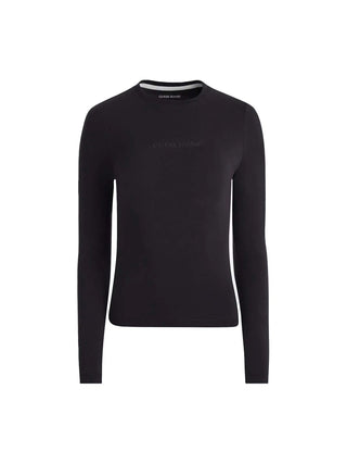 DAMEN-T-SHIRT - GUESS JEANS SCHWARZ - W4YI22 J1314