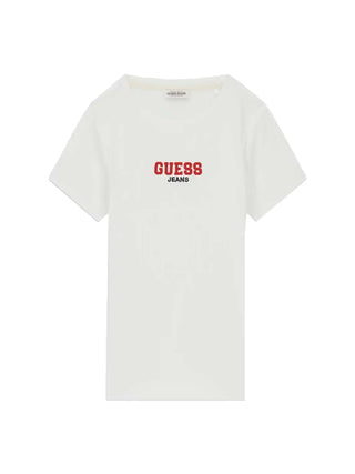 T-SHIRT DONNA - GUESS JEANS BIANCO - W4YI64 KA0H1