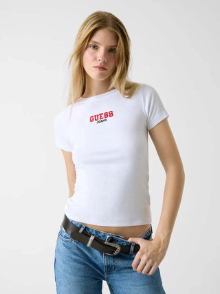 T-SHIRT DONNA - GUESS JEANS BIANCO - W4YI64 KA0H1 2
