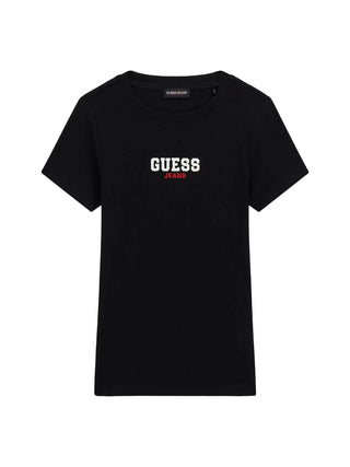 T-SHIRT DONNA - GUESS JEANS NERO - W4YI64 KA0H1