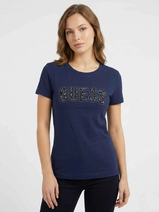 T-SHIRT DONNA - GUESS APPAREL BLU - W5GI04 J1314 2