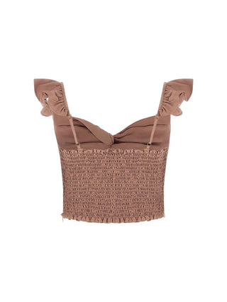 CAMICIA DONNA - GUESS APPAREL COGNAC - W6GH92 W2383 2