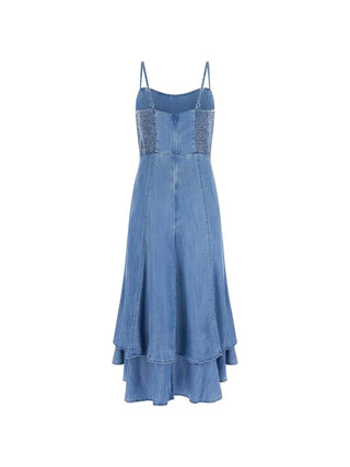 ABITO DONNA - GUESS APPAREL BLU - W6GK89 D0908 2