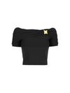 TOP DONNA - GUESS APPAREL NERO - W6GP12 K2935 1