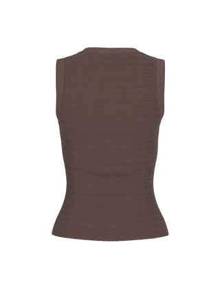 TOP DONNA - GUESS APPAREL MARRONE - W6GP14 K2940 2
