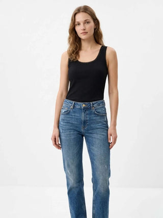 TOP DONNA - GUESS APPAREL NERO - W6GP19 K2949 2
