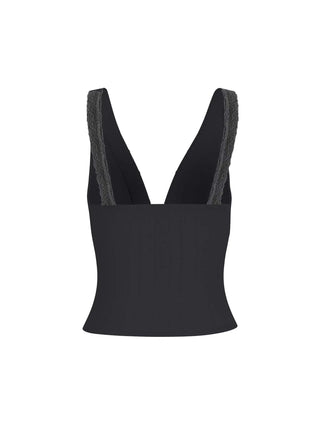 T-SHIRT DONNA - GUESS JEANS NERO - W6GPB1 KF641 2