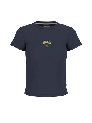 T-SHIRT DONNA - GUESS JEANS BLU - W6GPZ3 KA0H1