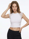 TOP DONNA - GUESS APPAREL BIANCO - W6GZ01 Z0606 3